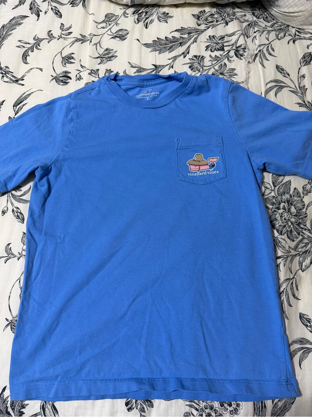 Vineyard Vines Boys Blue Pocket Tee